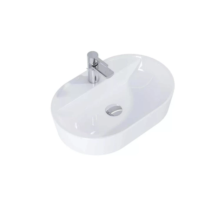 Arezzo design Babette pultra ültethető mosdó 62 cm, fehér AR-145079