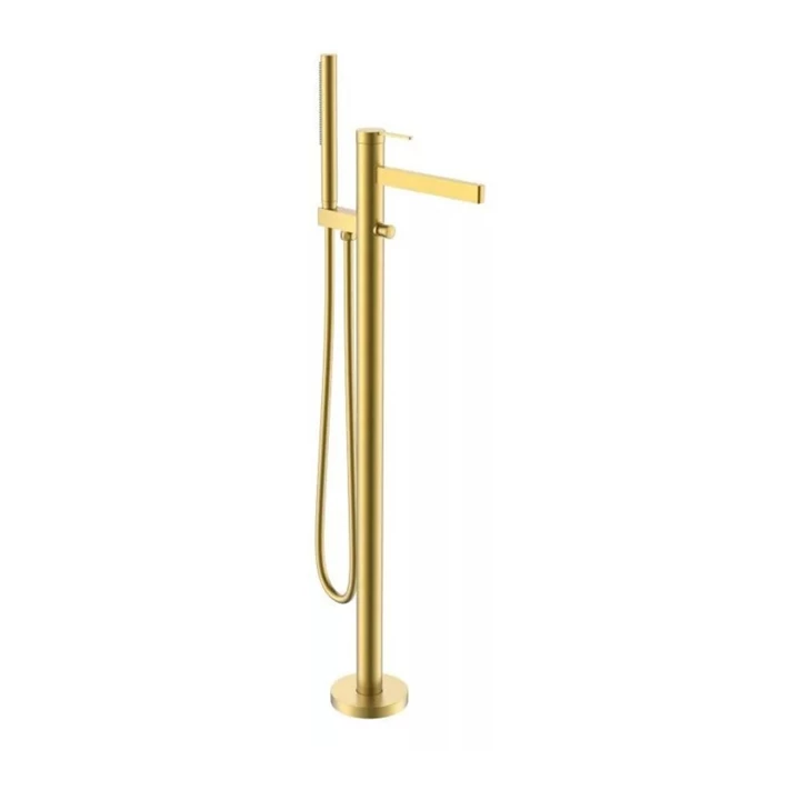 Arezzo design ELEGANT szabadon álló kádtöltő csaptelep, szálcsiszolt arany AR-10095BG