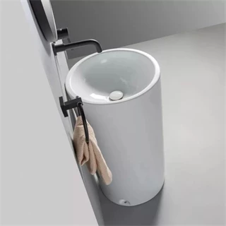 Arezzo design Lincoln álló porcelán mosdó 45x45x81 cm, fényes fehér AR-M9014A