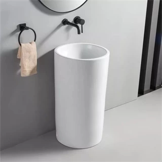 Arezzo design Lincoln álló porcelán mosdó 45x45x81 cm, fényes fehér AR-M9014A