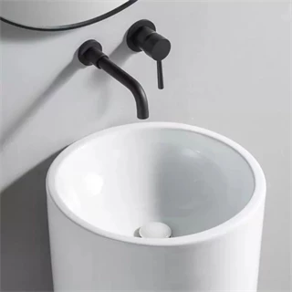 Arezzo design Lincoln álló porcelán mosdó 45x45x81 cm, fényes fehér AR-M9014A