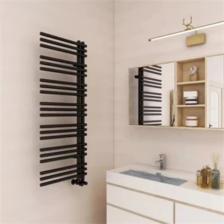 Arezzo design linear black 1200x500 törölközőszárító radiátor LR12050B
