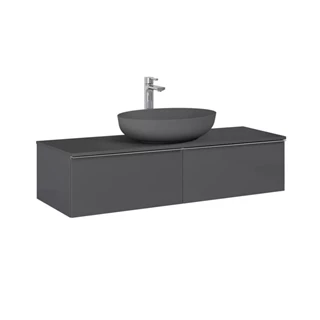 Arezzo design Monterey 160 alsószekrény két fiókkal, magasfényű antracit AR-169473