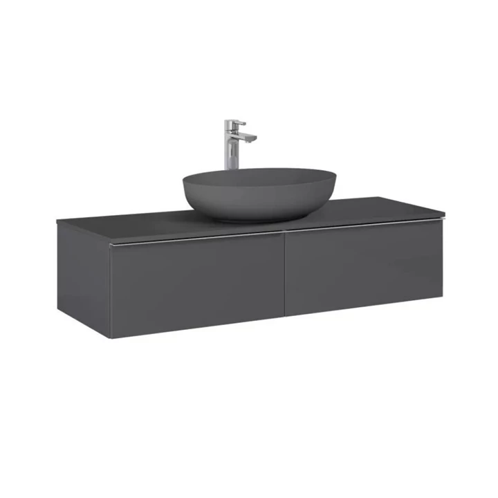 Arezzo design Monterey 160 alsószekrény két fiókkal, magasfényű antracit AR-169473