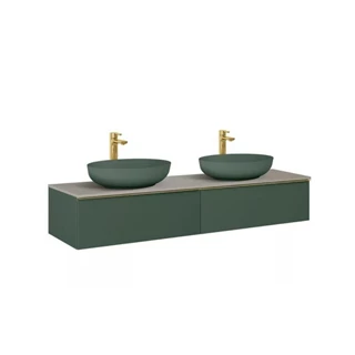 Arezzo design Monterey 160 alsószekrény két fiókkal, matt zöld AR-169475