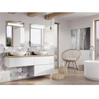 Arezzo design Monterey 60 alsószekrény, 2 fiókkal, fehér  AR-167077