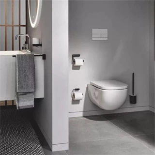 Arezzo design NORO fali wc kefe tartó, fekete AR-1513300
