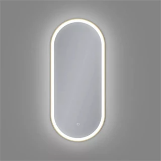 Arezzo design okos LED tükör 40x90 cm, szálcsiszolt arany kerettel AR-3056