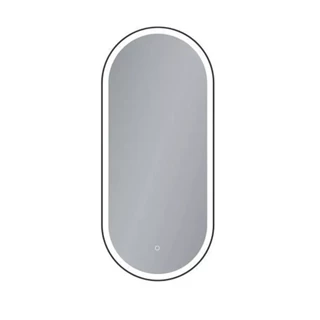 Arezzo design okos tükör LED világítással 40x90 cm, matt fekete kerettel AR-3056BL