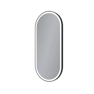 Arezzo design okos tükör LED világítással 40x90 cm, matt fekete kerettel AR-3056BL