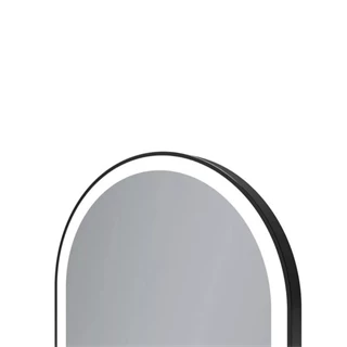 Arezzo design okos tükör LED világítással 40x90 cm, matt fekete kerettel AR-3056BL