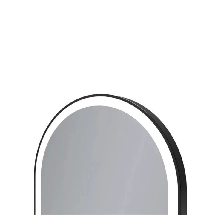 Arezzo design okos tükör LED világítással 40x90 cm, matt fekete kerettel AR-3056BL