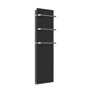 Arezzo design ONYX BLACK 3 matt fekete elektromos törölközőszárító radiátor AR-ONYX3MBMATT