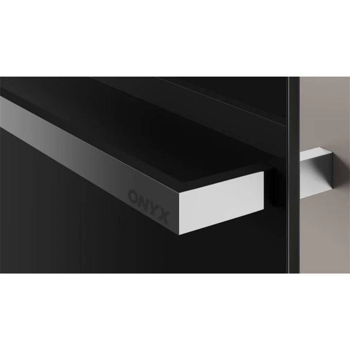 Arezzo design ONYX BLACK 3 matt fekete elektromos törölközőszárító radiátor AR-ONYX3MBMATT