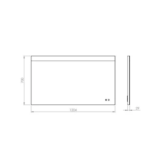 Arezzo design EVA tükör 120x70 cm LED világítással AR-169508