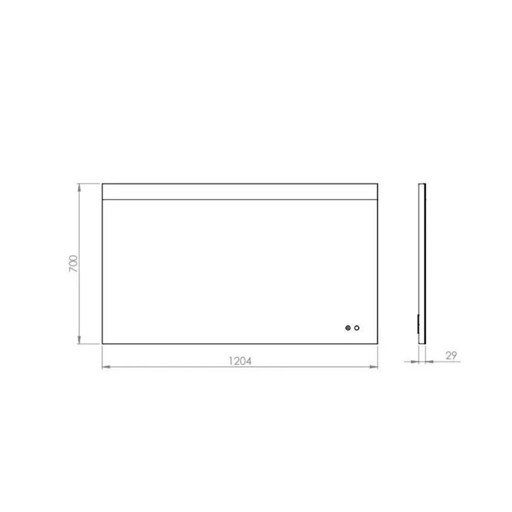 Arezzo design EVA tükör 120x70 cm LED világítással AR-169508