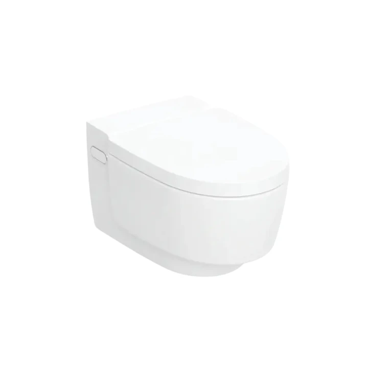 Geberit AquaClean Mera Comfort kerámia fali WC komplett higiéniai berendezés takarólap fehér 146.210.11.1