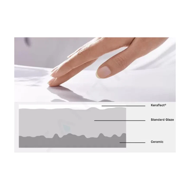 Geberit AquaClean Mera Comfort kerámia fali WC komplett higiéniai berendezés takarólap fehér 146.210.11.1
