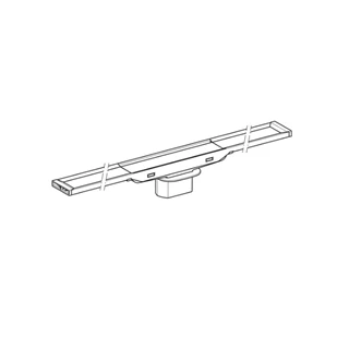 Geberit CleanLine20 zuhanyfolyóka, L30-160cm, rozsdamentes acél, korrózióálló szálcsiszolt acél 154.453.KS.1