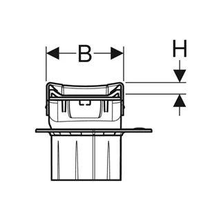 Geberit CleanLine80 zuhanyfolyóka, L30-130cm, feketekróm/políroztt, easy-to-clean bevonat 154.441.QC.1