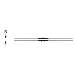 Geberit CleanLine80 zuhanyfolyóka 154.442.KS.1