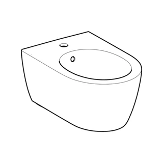 Geberit iCon fali bidé, zárt forma 501.898.00.1