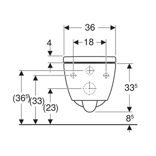 Geberit iCon fali WC mélyöblítésű készlet, zárt forma, TurboFlush, WC-ülőkével 503.046.00.1