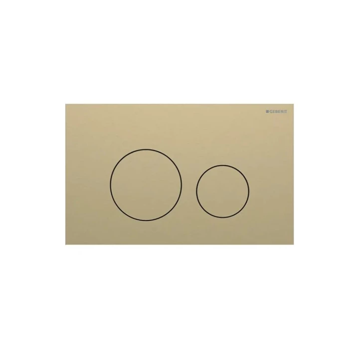 Geberit Sigma40 működtetőlap 2 mennyiséges öblítéshez, round, sárgaréz 115.628.QF.1