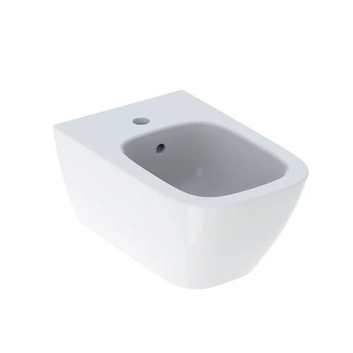 Geberit Smyle Square fali bidé, zárt forma, 54cm, túlfolyóval 500.209.01.1