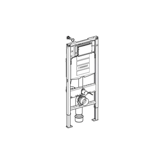 Geberit Duofix fali WC szerelőelem, 112 cm, Sigma 12 cm-es falsík alatti öblítőtartállyal 111.300.00.5