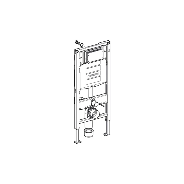 Geberit Duofix fali WC szerelőelem, 112 cm, Sigma 12 cm-es falsík alatti öblítőtartállyal 111.300.00.5