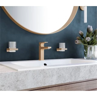 Hansgrohe AddStoris fogkefe tartó pohár, szálcsiszolt bronz 41749140