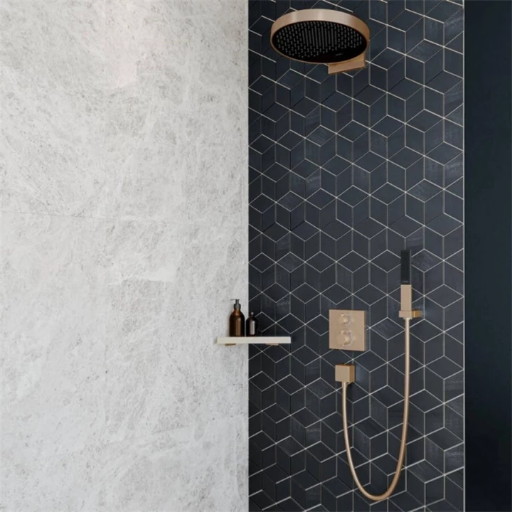 Hansgrohe AddStoris sarokpolc, szálcsiszolt bronz 41741140