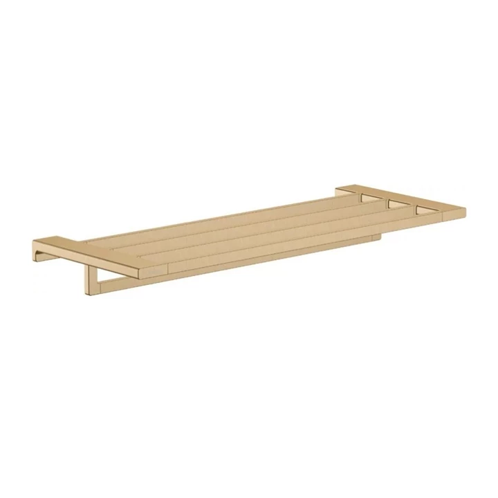 Hansgrohe AddStoris törölközőtartó polc, szálcsiszolt bronz 41751140