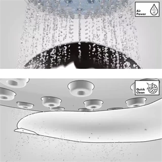Hansgrohe Croma 280 Air 1jet fejzuhany EcoSmart 9 l/perc szálcsiszolt bronz 26221140