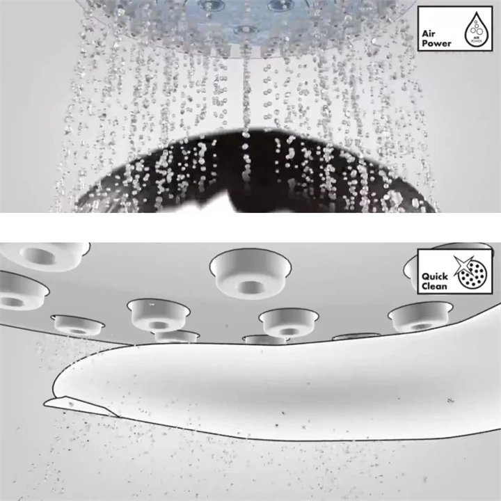 Hansgrohe Croma 280 Air 1jet fejzuhany EcoSmart 9 l/perc szálcsiszolt bronz 26221140