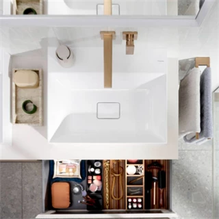 Hansgrohe Metropol egykaros falsík alatti mosdócsaptelep 225mm-es kifolyóval, szálcsiszolt bronz 32526140