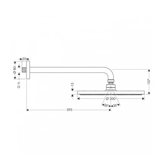 Hansgrohe Raindance S 300 Air 1jet fejzuhany 26601000