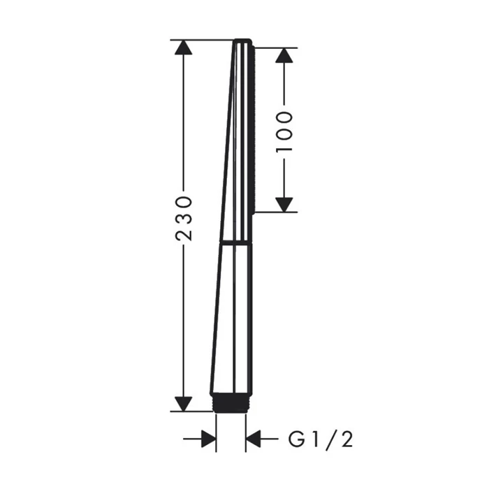 Hansgrohe Rainfinity keskeny kézizuhany 100 1jet, króm 26866000