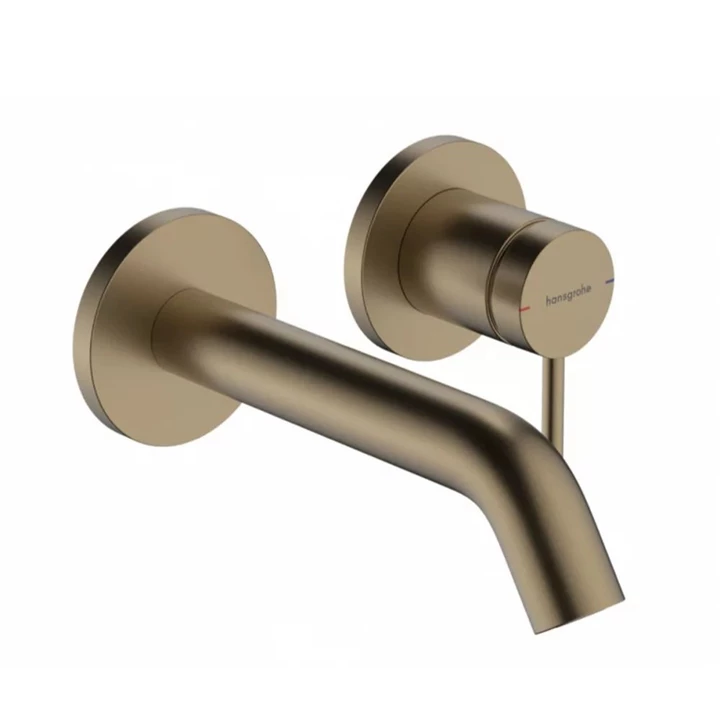 Hansgrohe Tecturis S víztakarékos falsík alatti mosdó csaptelep 16,5 cm-es kifolyóval, szálcsiszolt bronz 73350140