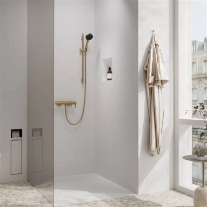 Hansgrohe Unica’S Puro zuhanyrúd 0,65 m, szálcsiszolt bronz 28632140