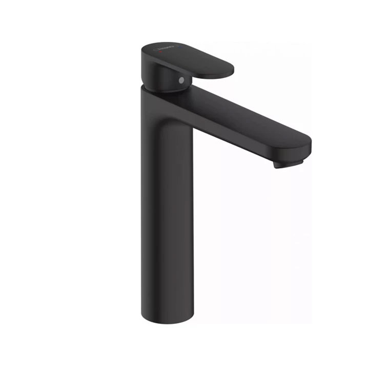 Hansgrohe Vernis Blend egykaros mosdócsaptelep 190, automata lefolyógarnitúrával matt fekete 71552670