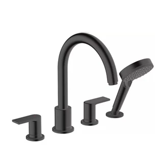 Hansgrohe Vernis Blend peremre szerelhető kádcsaptelep matt fekete 71456670