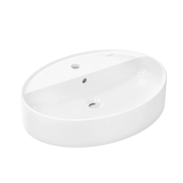 Hansgrohe Xuniva D Pultra ültethető kerámia mosdótál 60x45 cm SmartClean 61078450