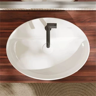 Hansgrohe Xuniva D Pultra ültethető kerámia mosdótál 60x45 cm SmartClean 61078450