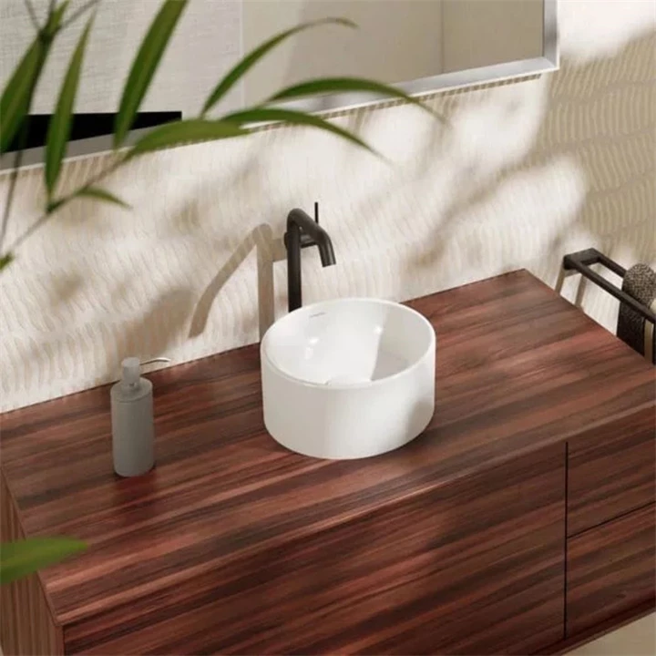 Hansgrohe Xuniva S Kerámia mosdótál 30x30 cm csapfurat és túlfolyó nélkül, fehér 60163450