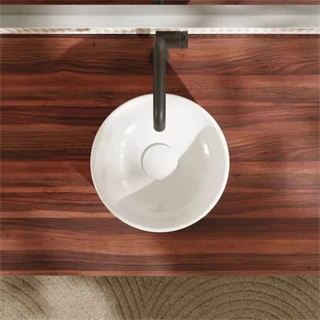 Hansgrohe Xuniva S Kerámia mosdótál 30x30 cm csapfurat és túlfolyó nélkül, fehér 60163450