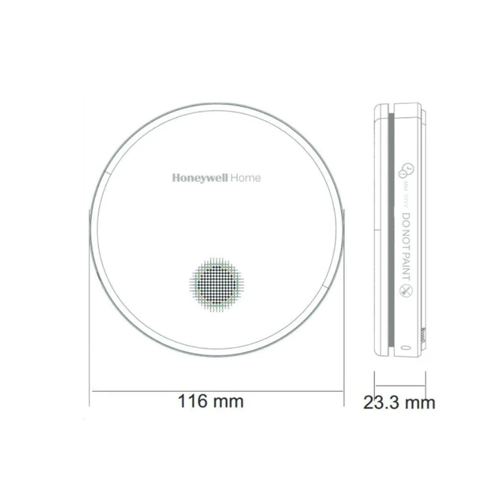 Honeywell R200C-2 szén-monoxid (CO) vészjelző + R200S-2 füstérzékelő R200C-2+R200S-2  CSOMAG