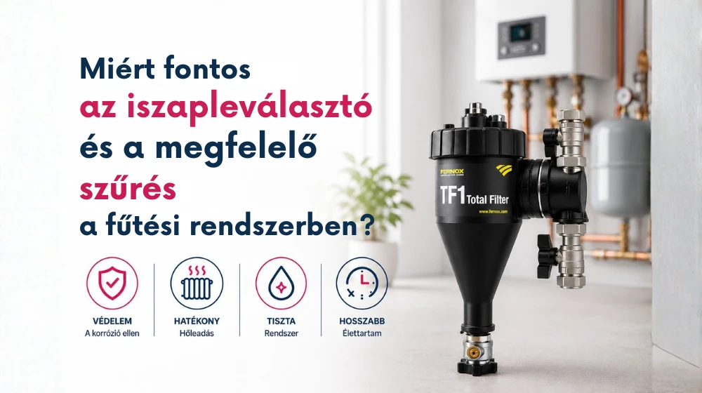 Miért fontos az iszapleválasztó és a megfelelő szűrés a fűtési rendszerben? (blog)