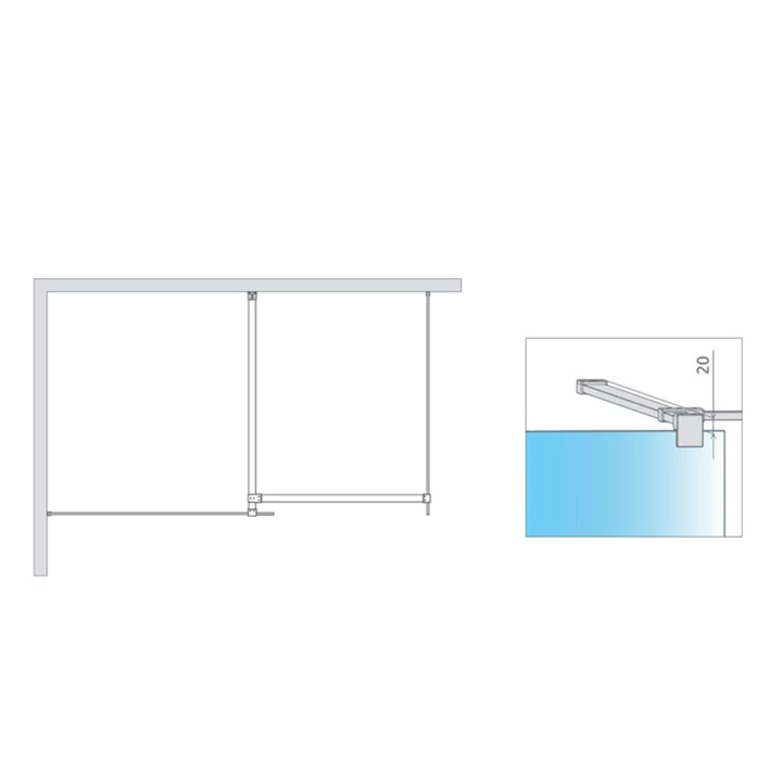 Radaway összekötő adapter, fekete 389000-54